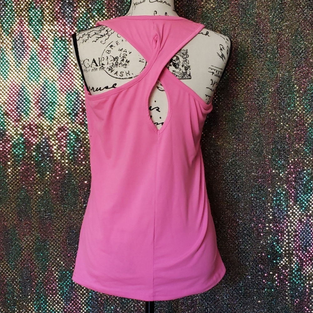Electric Pink Racer Back Tank NWOT - Picture 2 of 2